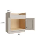 Catalina Mist 30" Farm Sink Base Cabinet