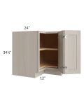 Catalina Mist 36" Lazy Susan Base Cabinet