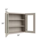 Catalina Mist 30x30 Wall Glass Door Cabinet (Prepped for Glass Doors)