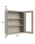 Catalina Mist 30x36 Wall Glass Door Cabinet (Prepped for Glass Doors)