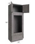 Providence Slate Grey 33x90 Double Oven or Oven/Microwave Cabinet