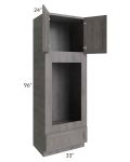 Providence Slate Grey 33x96 Double Oven or Oven/Microwave Cabinet