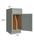 Catalina Meadow Green 15" Tray Divider Base Cabinet