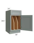 Catalina Meadow Green 18" Tray Divider Base Cabinet