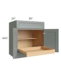 Catalina Meadow Green 30" Base Cabinet with 1 Rollout Tray