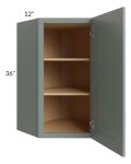 Catalina Meadow Green 24x36 Wall Diagonal Corner Cabinet