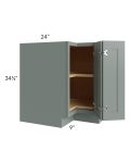 Catalina Meadow Green 33" Lazy Susan Base Cabinet - Low stock through March