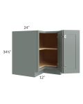 Catalina Meadow Green 36" Lazy Susan Base Cabinet - Low stock through March