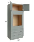 Catalina Meadow Green 33x84x24 Oven Cabinet 