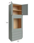 Catalina Meadow Green 33x96x24 Oven Cabinet 