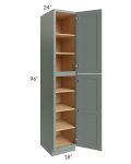Catalina Meadow Green 18x96x24 Wall Pantry Cabinet 