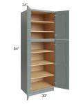 Catalina Meadow Green 30x84x24 Wall Pantry Cabinet 
