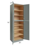 Catalina Meadow Green 30x96x24 Wall Pantry Cabinet 