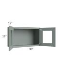 Catalina Meadow Green 30x18 Decorative Wall Cabinet 