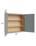 Catalina Meadow Green 33x30 Wall Cabinet