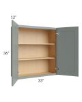 Catalina Meadow Green 33x36 Wall Cabinet