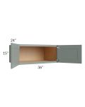 Catalina Meadow Green 36x15x24 Wall Cabinet