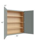 Catalina Meadow Green 36x42 Wall Cabinet 