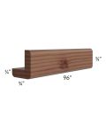 Farmhouse Walnut Shaker 84" Outside Corner Molding