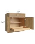 Catalina Toffee 33" Base Cabinet with 1 Rollout Tray