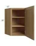 Catalina Toffee 24x30 Wall Diagonal Corner Cabinet