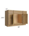 Catalina Toffee 48" Vanity Base Cabinet