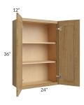 Catalina Toffee 24x36 Wall Cabinet