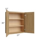 Catalina Toffee 27x30 Wall Cabinet