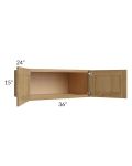 Catalina Toffee 36x15x24 Wall Cabinet