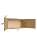 Catalina Toffee 36x18 Wall Cabinet