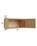 Catalina Toffee 36x18x24 Wall Cabinet