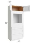 Stratton White Shaker 33x84 Oven Cabinet
