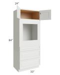 Palisades White 33x84 Oven Cabinet - Out of stock through mid April