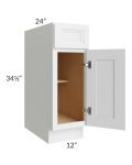 Catalina White 12" Base Cabinet