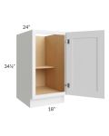 Catalina White 18" Full Height Door Base Cabinet