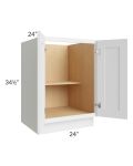 Catalina White 24" Full Height Door Base Cabinet