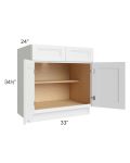Catalina White 33" Base Cabinet
