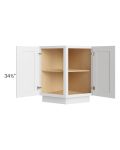 Catalina White 24" Base End Angle Cabinet