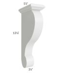Catalina White Traditional Corbel