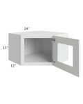 Catalina White 24x15 Decorative Wall Diagonal Corner Cabinet 