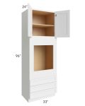 Catalina White 33x96x24 Oven Cabinet 