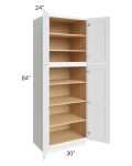 Catalina White 30x84x24 Wall Pantry Cabinet 