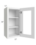 Catalina White 15x30 Wall Glass Door Cabinet (Prepped for Glass Doors)
