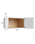 Catalina White 30x18x24 Wall Cabinet 