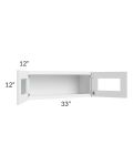 Catalina White 33x12 Decorative Wall Cabinet 