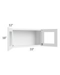 Catalina White 33x18 Decorative Wall Cabinet 