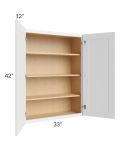 Catalina White 33x42 Wall Cabinet