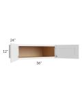 Catalina White 36x12x24 Wall Cabinet 
