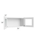 Catalina White 36x18 Decorative Wall Cabinet