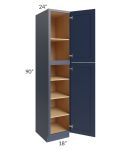 Bayville Blue 18x90 Wall Pantry Cabinet